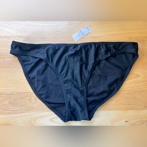 Old Navy Basic Bikini Bottom Black Size XL NWT Bathing Suit Full Coverage